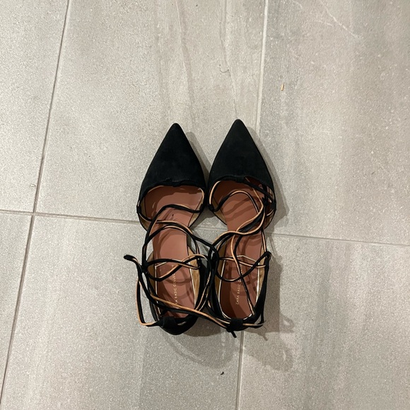 zara laceup flats - Picture 1 of 3